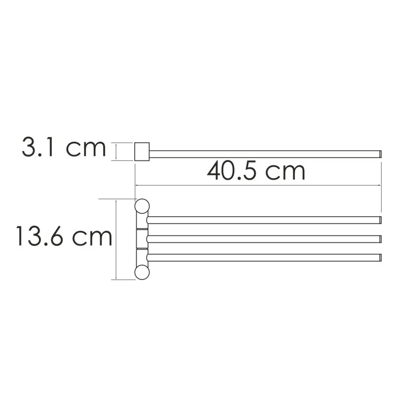 Полотенцедержатель WasserKRAFT серия К K-1033WHITE белый