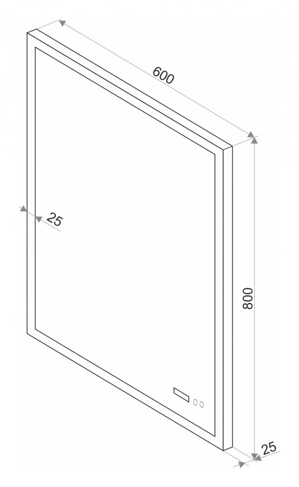 Зеркало Континент Sevilla ЗЛП115_60x80 белый