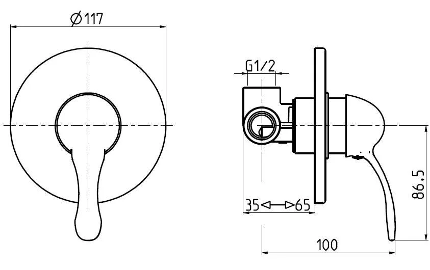 Смеситель для душа M&Z Delizia DLZ02711 хром