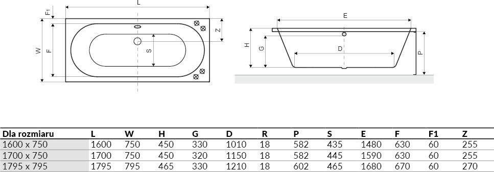 Акриловая ванна Excellent Oceana 180x80 WAEX.OCE18WHS