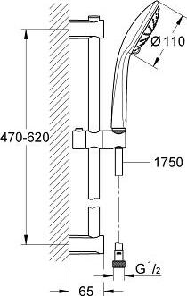 Душевой гарнитур Grohe Vitalio Joy 27326000