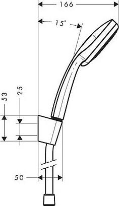 Душевой гарнитур Hansgrohe Croma 100 Multi 27593000 Porter'S