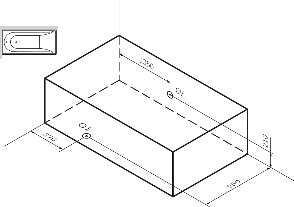 Акриловая ванна Am.Pm Inspire 180х80 W5AW-180-080W2D с гидромассажем Evo Plus