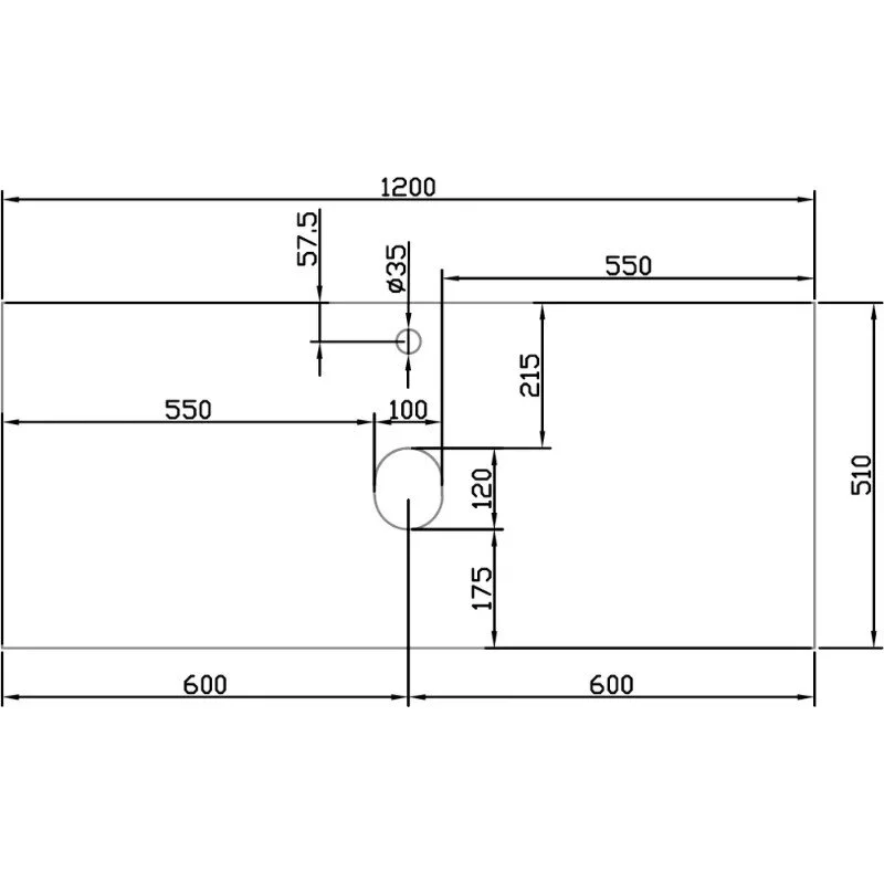 Раковина накладная Diwo Moduo 63571/00-00001245/С17826 белый