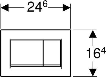 Кнопка смыва Geberit Sigma 30 115.883.JT.1 (не остаются отпечатки пальцев), белый/хром