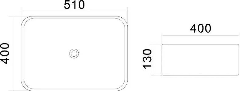 Раковина накладная AM.PM Universal C8FC0X051GWRE, белый