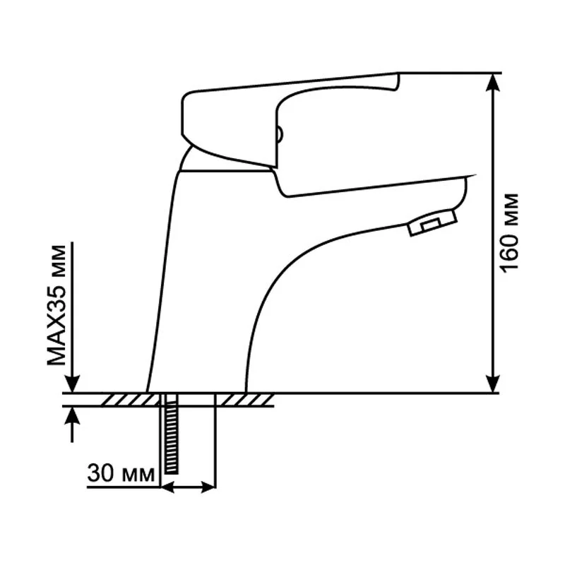 Смеситель для биде Mixline ML13 ML13-05 хром