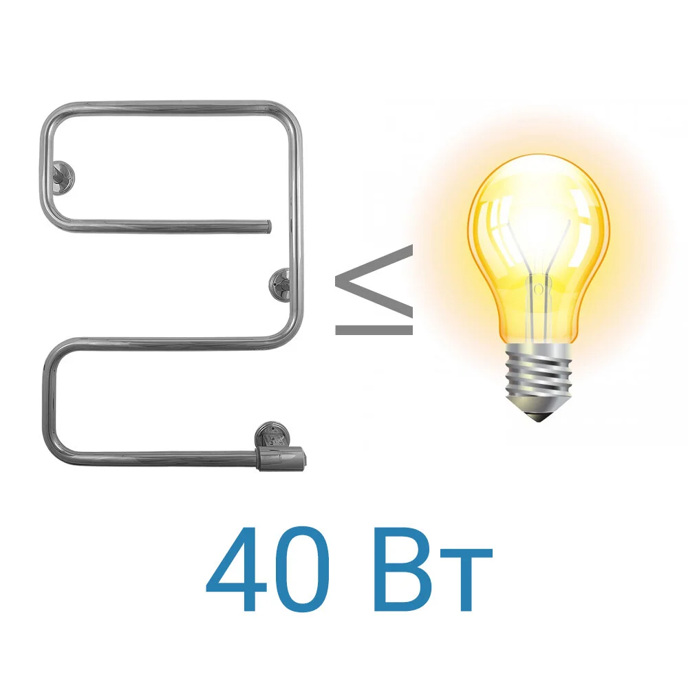 Полотенцесушитель электрический Energy E EETR00EG20000000000 хром