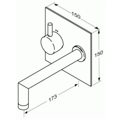 Смеситель для раковины Jado Geometry F1335AA хром