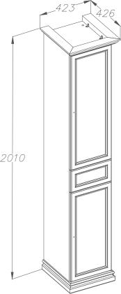 Козырек к пеналу Opadiris Корсо Оро №11 00-00000613 бежевый