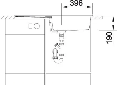 Кухонная мойка Blanco Metra 515282 бежевый