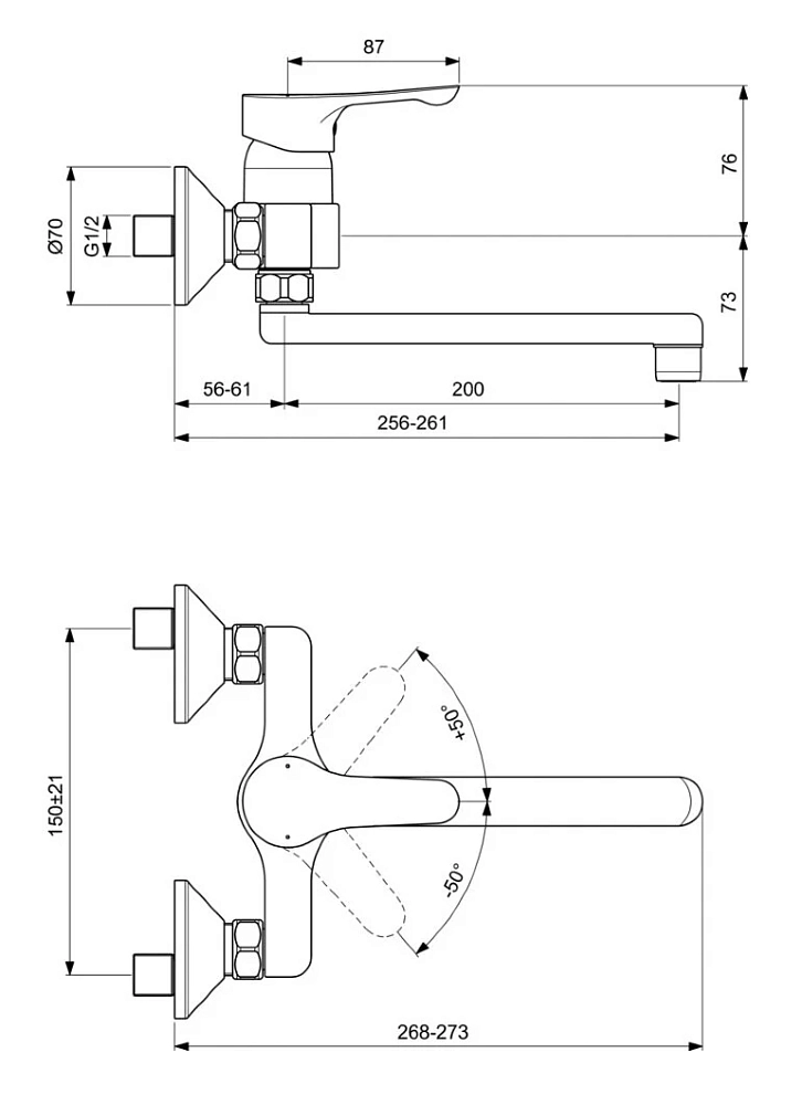 Смеситель для кухни Ideal Standard Alpha BC661AA хром