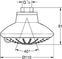 Верхний душ Grohe Euphoria 27247001