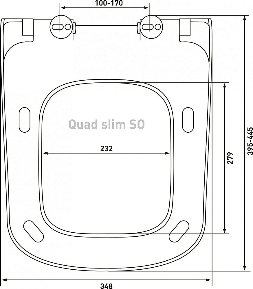 Крышка-сиденье Berges Wasserhaus Quad slim SO 018203 с микролифтом, белый