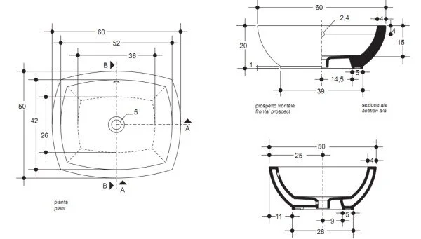 Раковина накладная White Stone Ark WS01601F белый