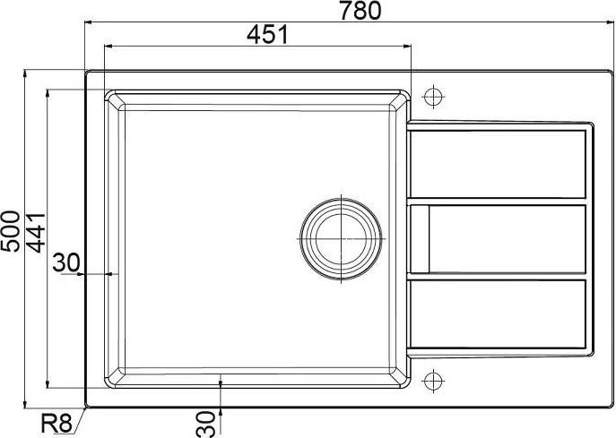 Кухонная мойка 78 см Franke Sirius SID 611-78/45 3,5" 114.0489.216, оникс