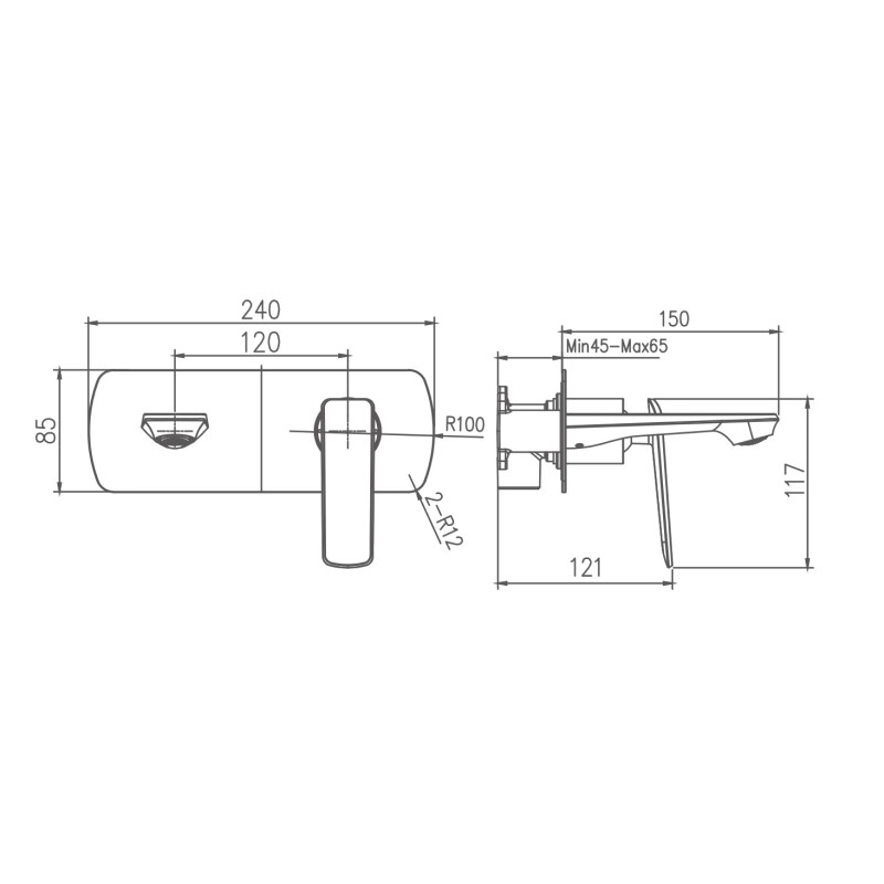 Смеситель для раковины Haiba HB80548-7 черный