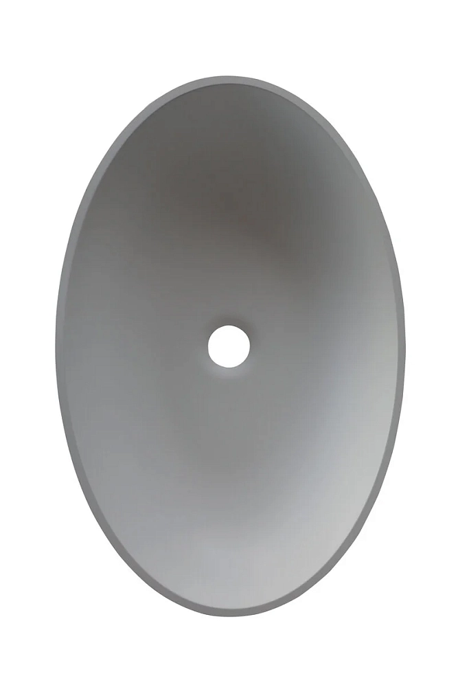 Раковина накладная Acquabella Lavabo LAVABO_ON-TOP_OVAL_SLATE_LAVA серый