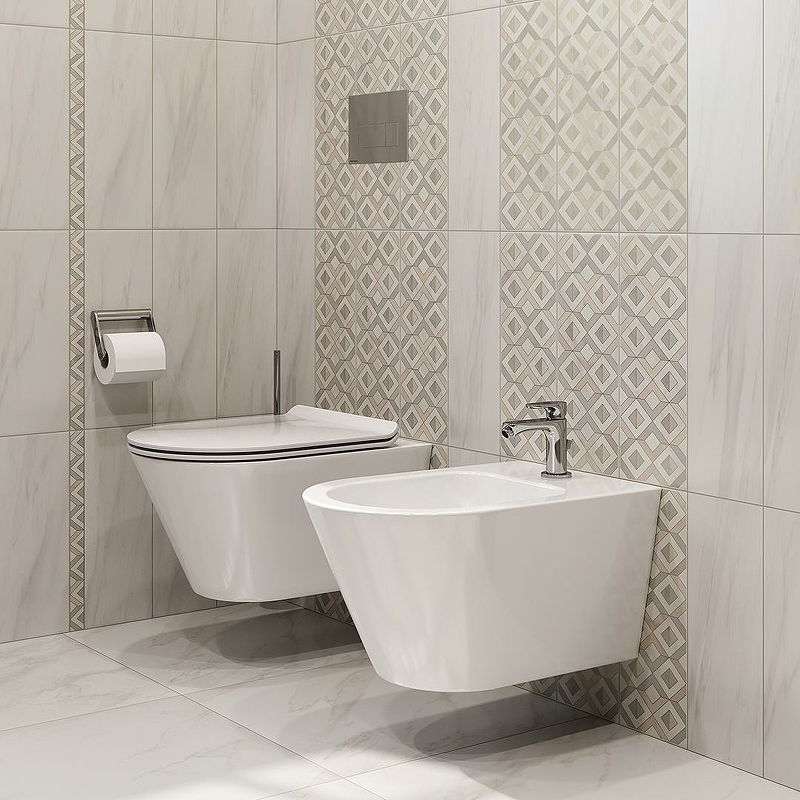 Биде Kerama Marazzi Plaza Modern PLM.bidet.02 подвесное белое глянцевое