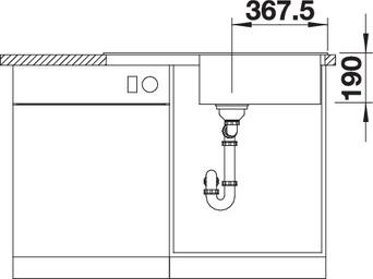 Кухонная мойка Blanco Legra XL 6 S 523326 антрацит