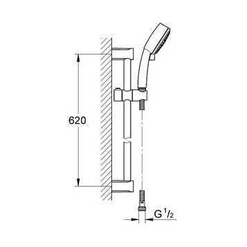 Душевой гарнитур Grohe New Tempesta Cosmopolitan 27787000