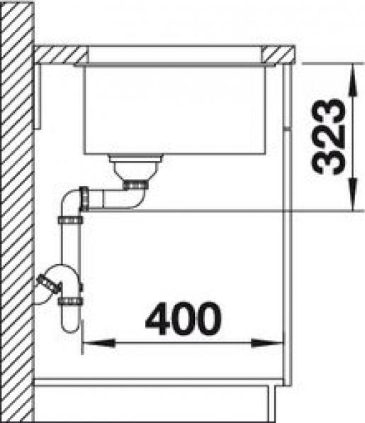 Кухонная мойка Blanco Subline 700-U Level 523538 антрацит