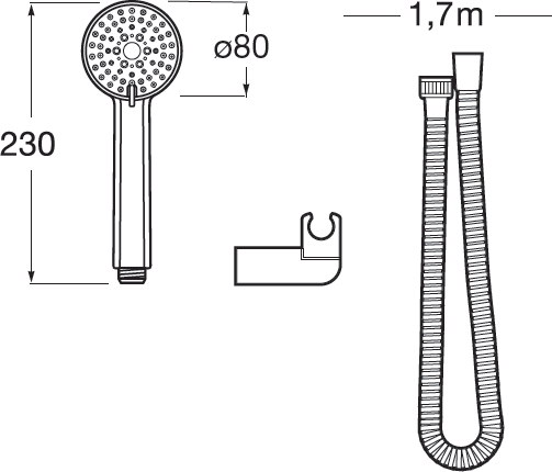 Душевой комплект Roca Stella 5B1303C07