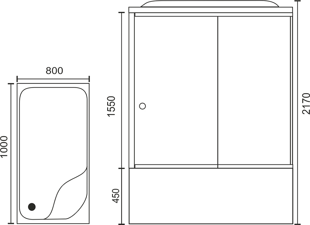 Душевая кабина Royal Bath RB 8100BP3-BT R