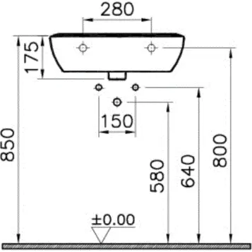 Раковина VitrA Zentrum 5632B003-0001 белый