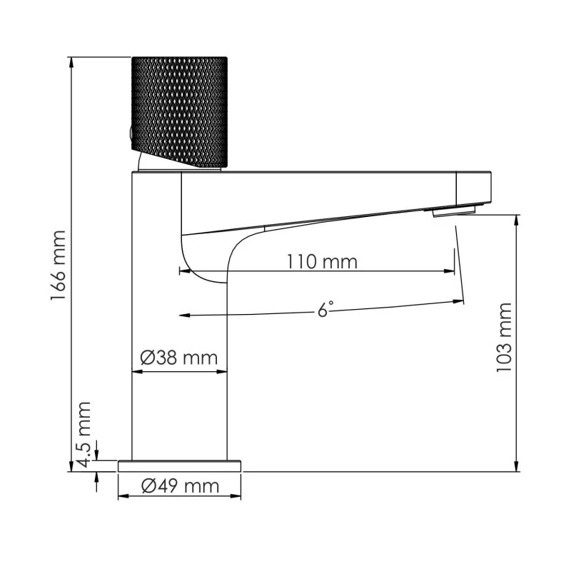 Смеситель для раковины WasserKRAFT Schunter 8200 8203 золото