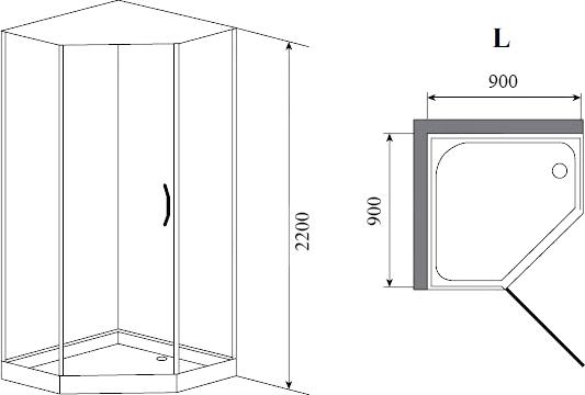 Душевая кабина Timo Premium ELTA H-312 L