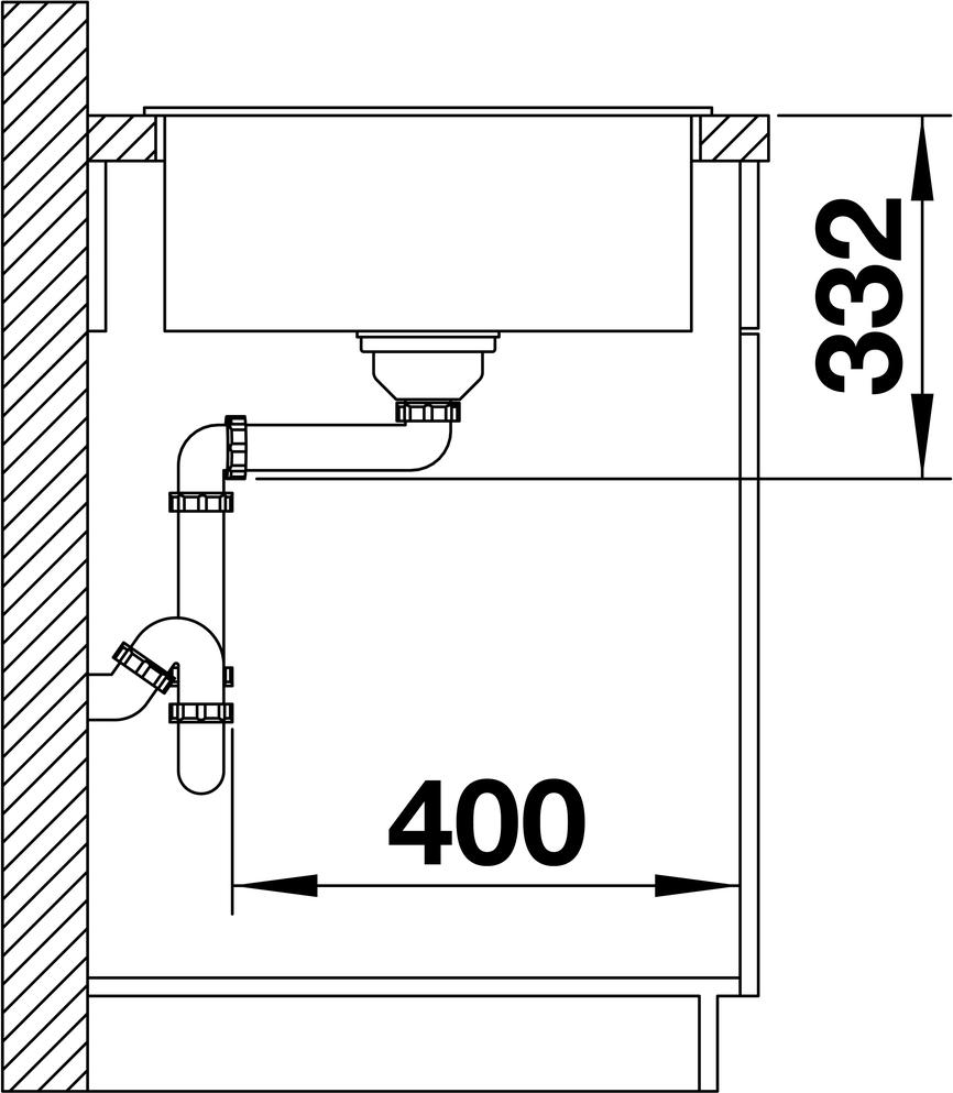 Кухонная мойка Blanco Zia 45 S Compact 524722 тёмная скала