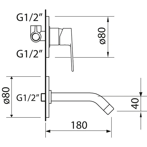 Смеситель для раковины Clever Agora 61121 хром