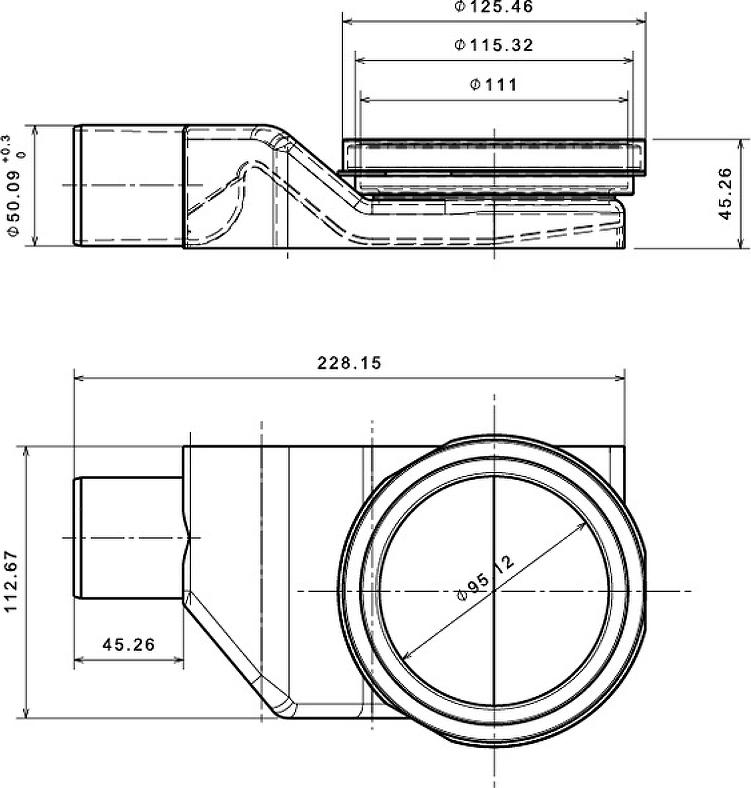 Душевой лоток Pestan Confluo Premium Line 750 White Glass Gold 13100123, белый/золото