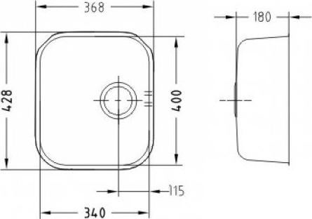 Кухонная мойка Alveus Variant 40 U - Monarch 1113584, золото