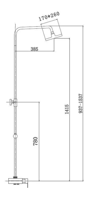 Душевая система Haiba HB2420 хром, черный