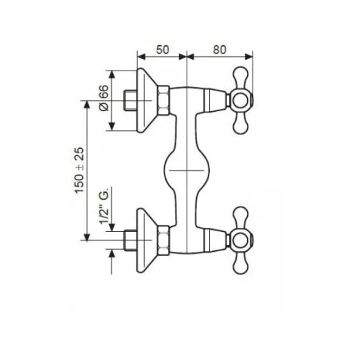 Смеситель для душа Emmevi Cheope 121002OR золото