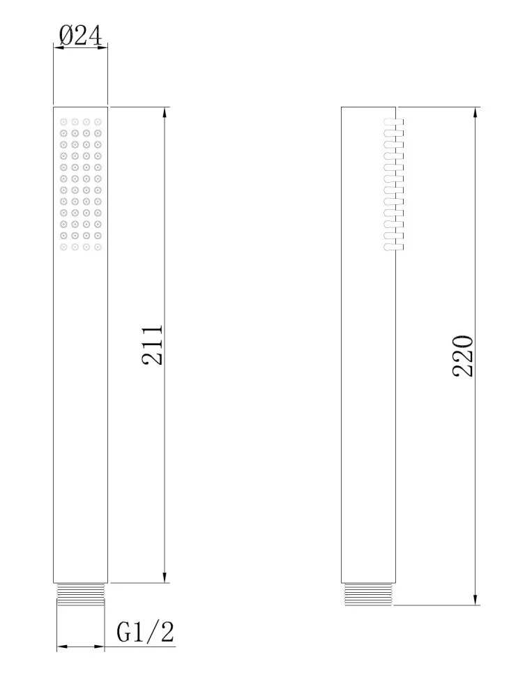 Душевая лейка Abber AF0051W белый