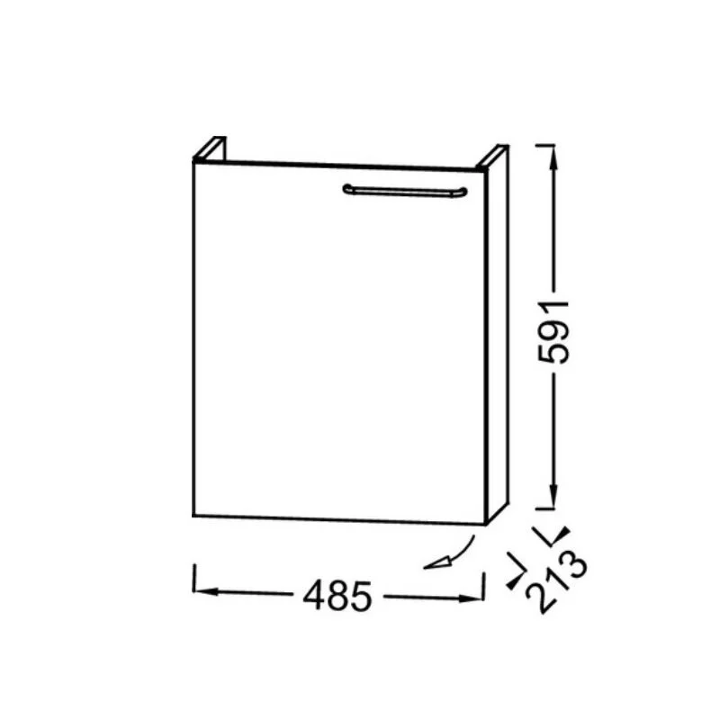 Тумба под раковину Jacob Delafon Odeon Rive Gauche EB2581G-RX-F30 белый