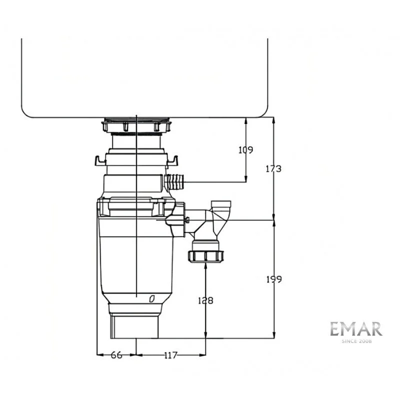 Измельчитель отходов Emar ATC-WZB390A Compact красный