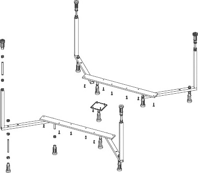 Каркас для ванны Riho Colorado D180 усиленный