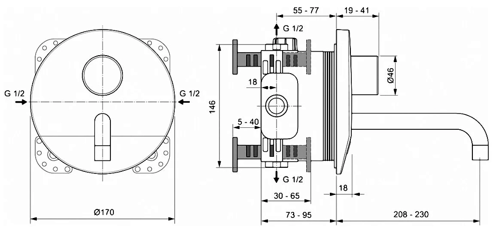 Смеситель для раковины Ideal Standard Ceraplus A6153AA хром