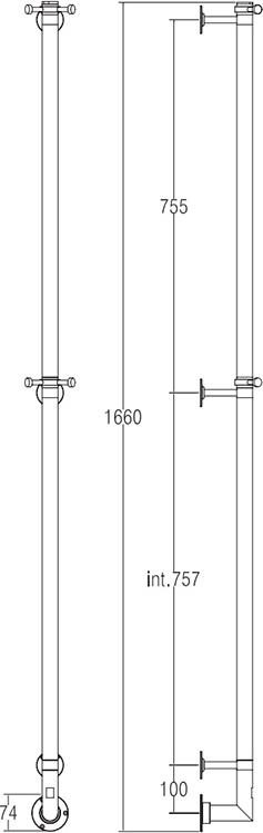 Полотенцесушитель электрический Margaroli Arcobaleno 616CRB-1650 хром