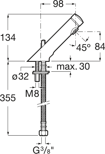 Смеситель для раковины Roca Avant 5A3179C00