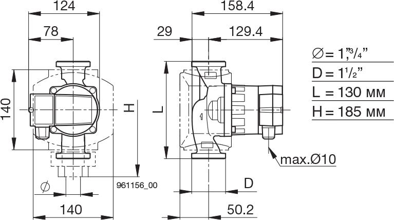 Циркуляционный насос Biral AX 13-3