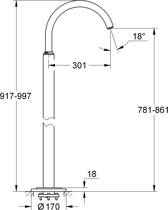 Излив Grohe Atrio 13216001