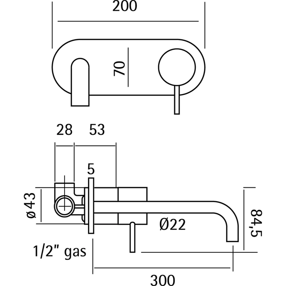 Смеситель для раковины Huber Lynox LX002515D1 серый