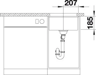 Кухонная мойка Blanco Subline 523730 черный