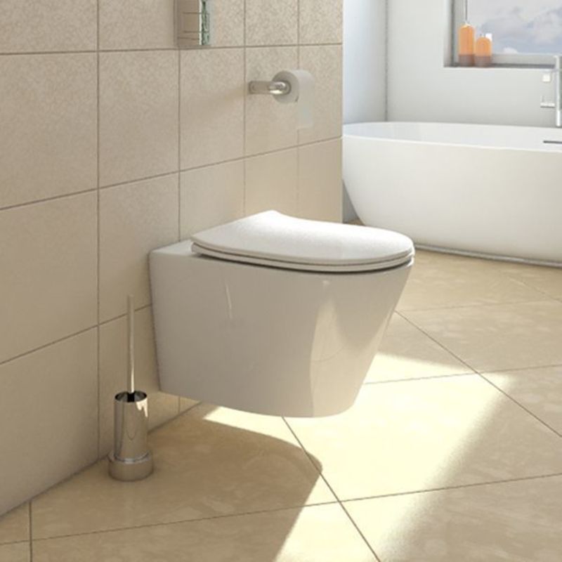 Подвесной унитаз BelBagno Flay BB351B, белый