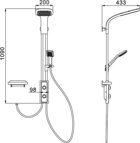 Душевая система RGW Gllon SF1101-R 07011101-05